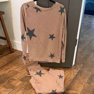 Star Tan and Gray Shirt Pant Set